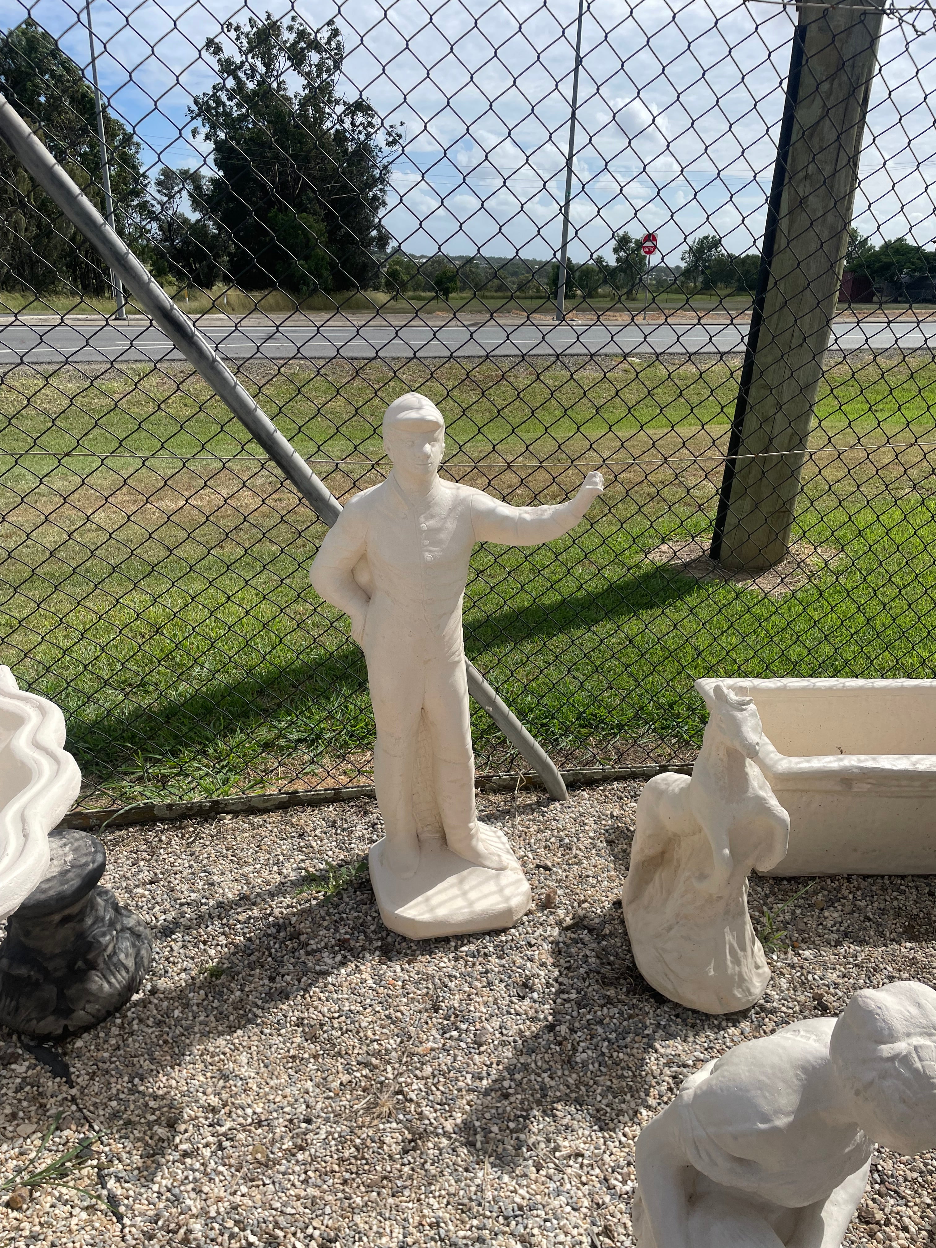 Jockey statue