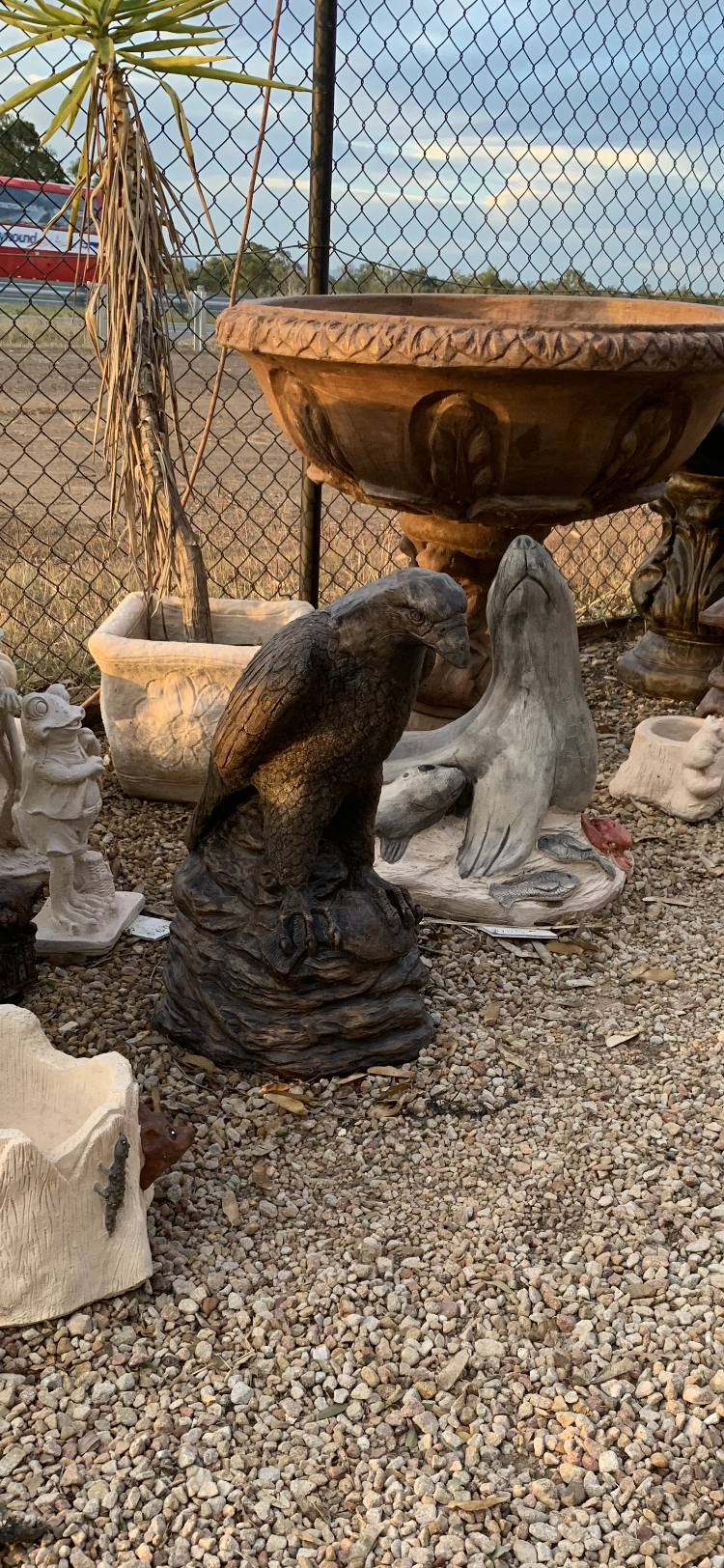 Large eagle statue