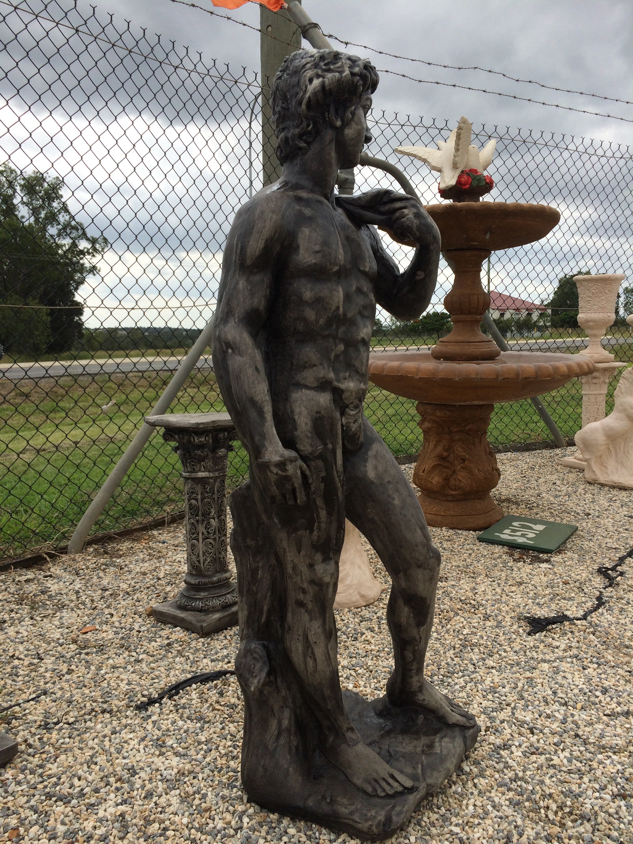 Large David statue