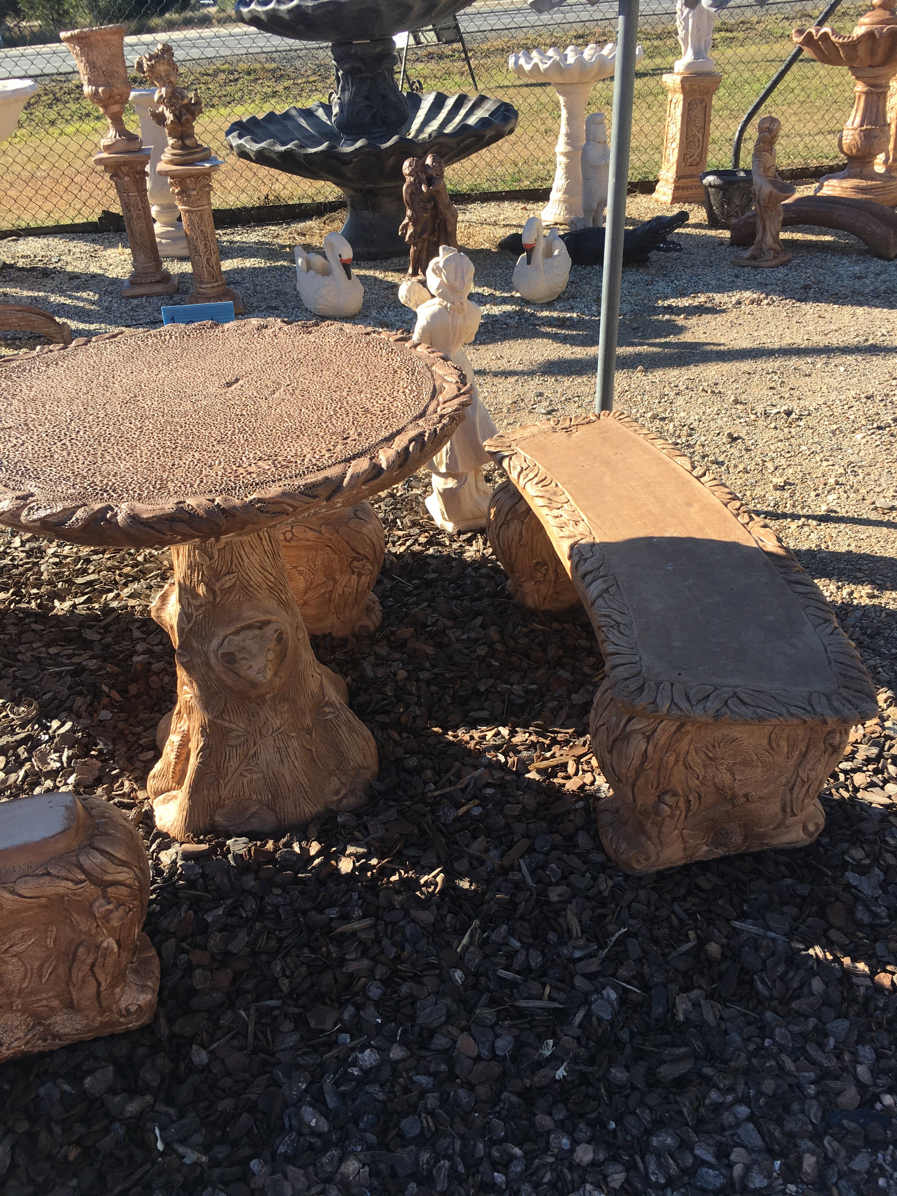 Native table and seats