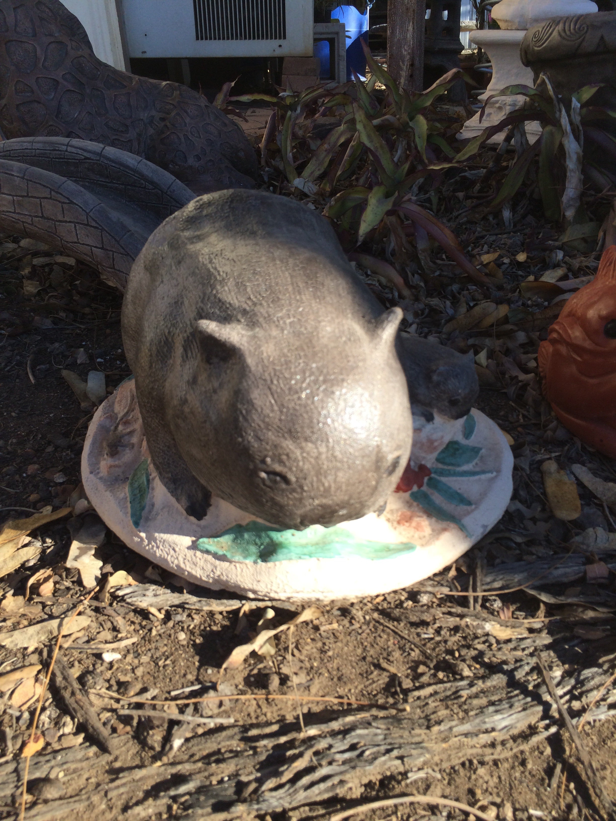 Wombat statue