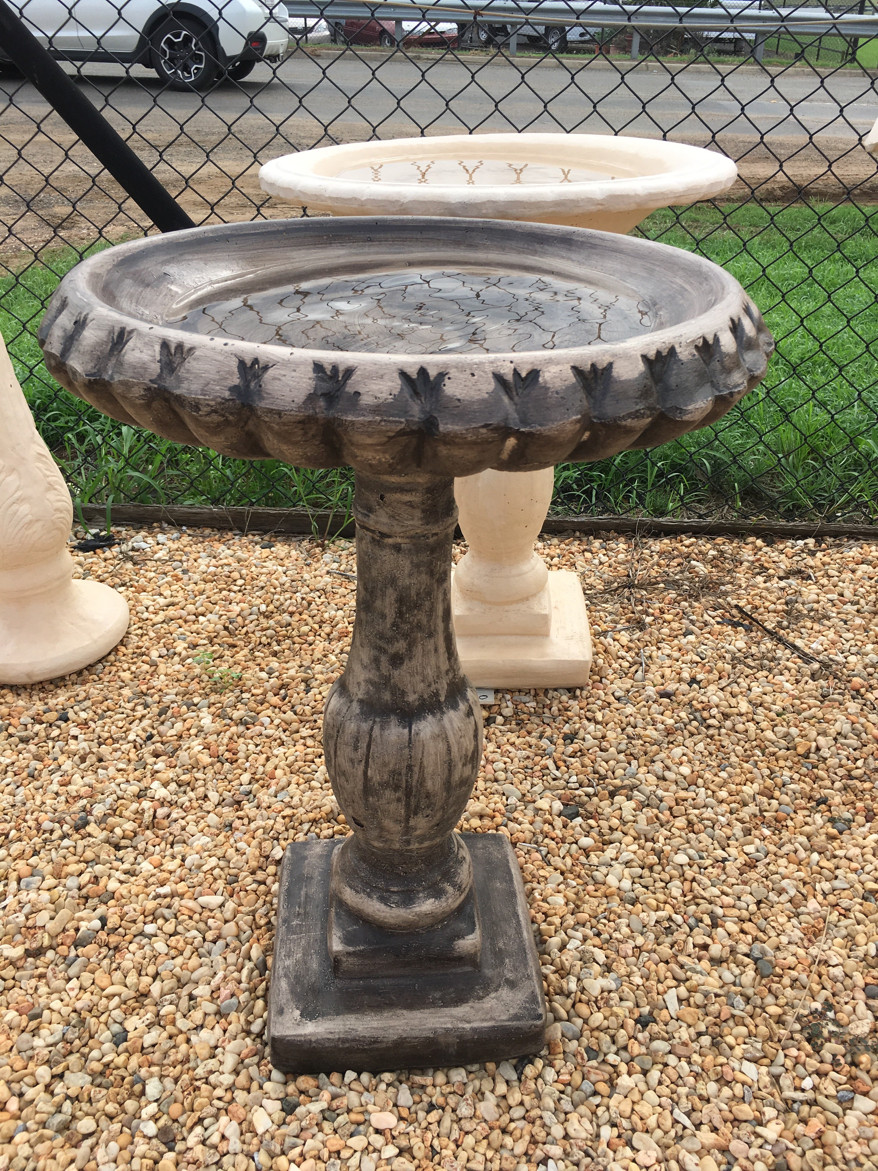 Square bird bath