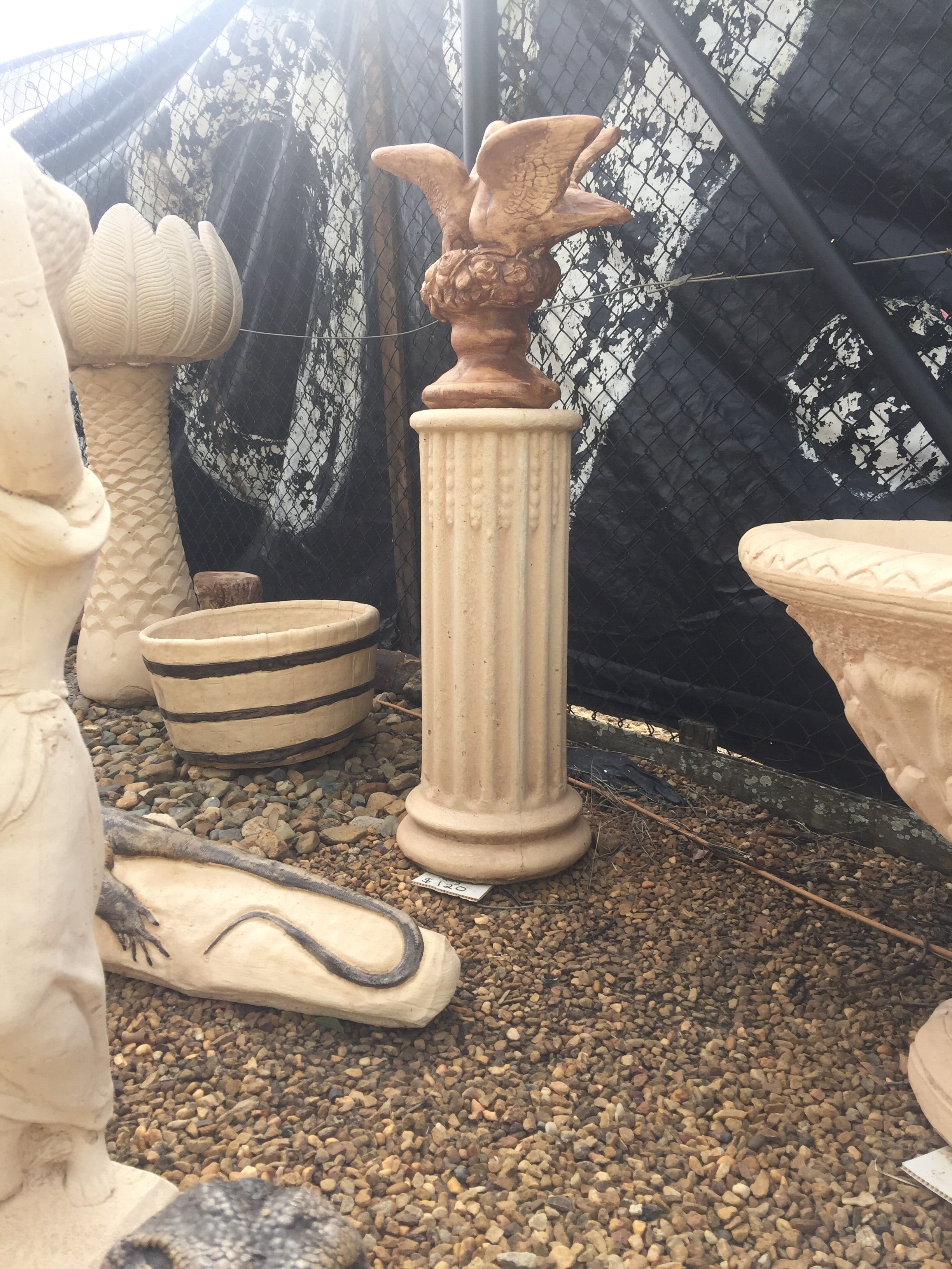 Round tall plain column