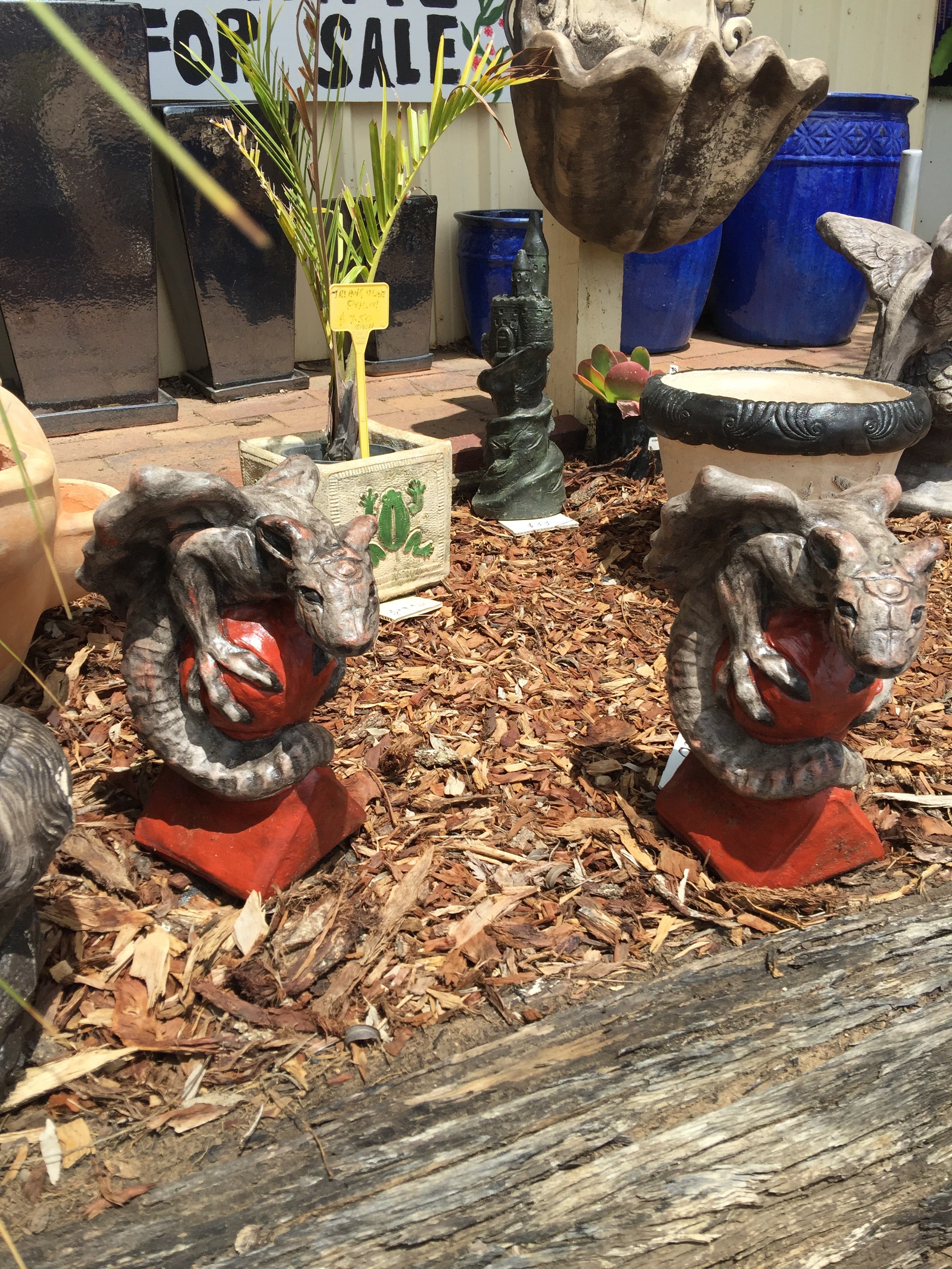 Small dragon statue