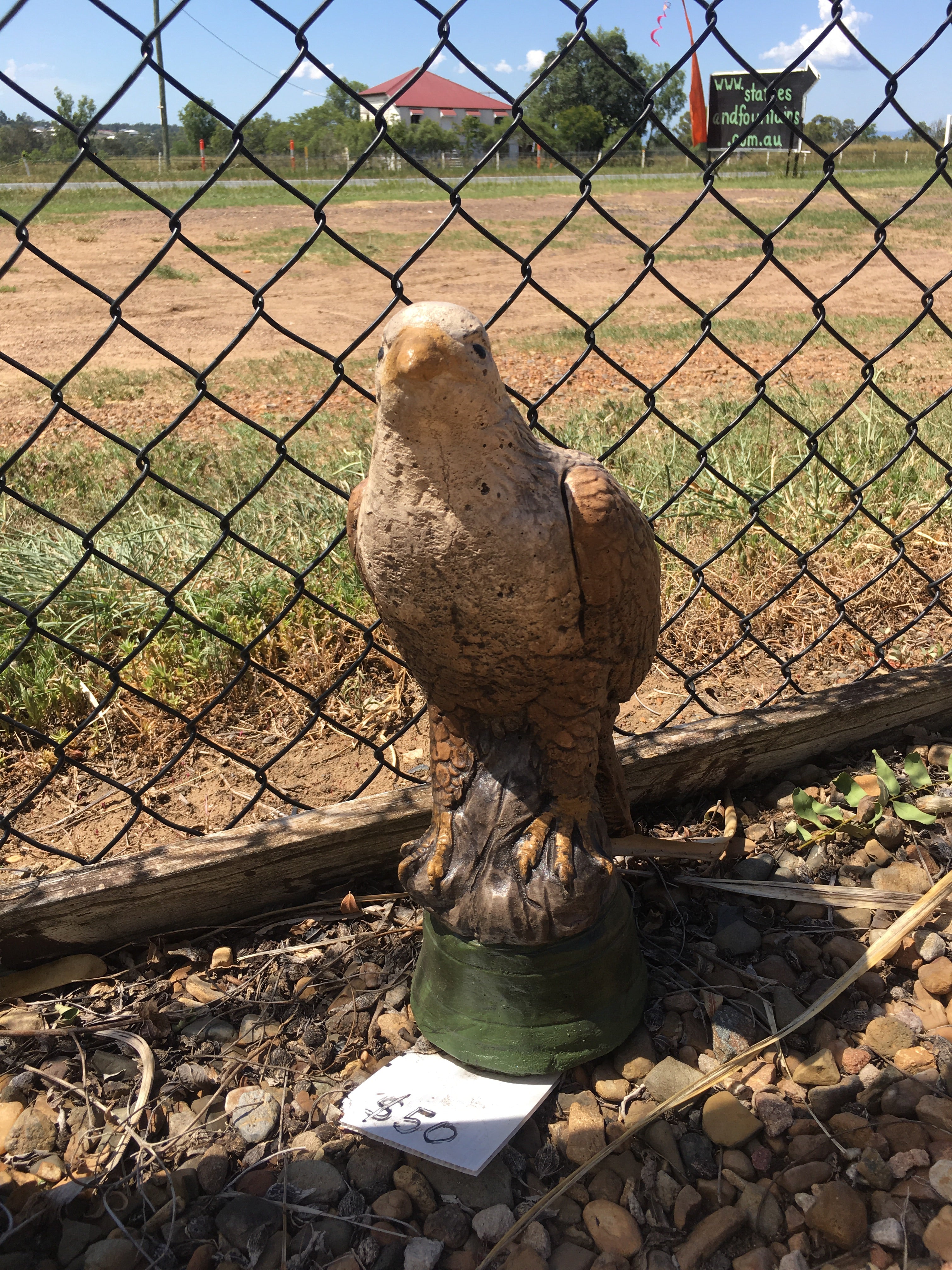 Small eagle statue