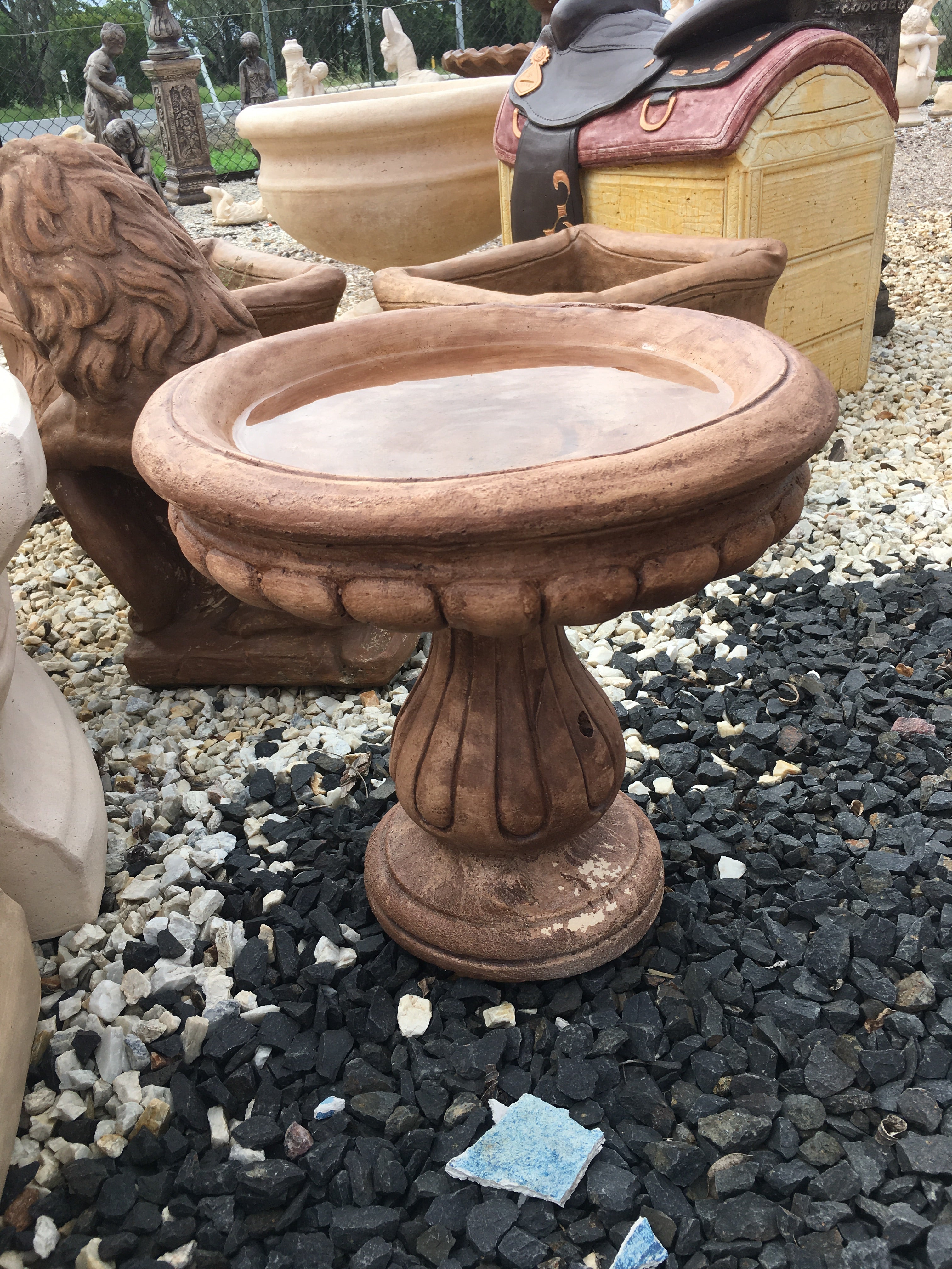 1 piece bird bath