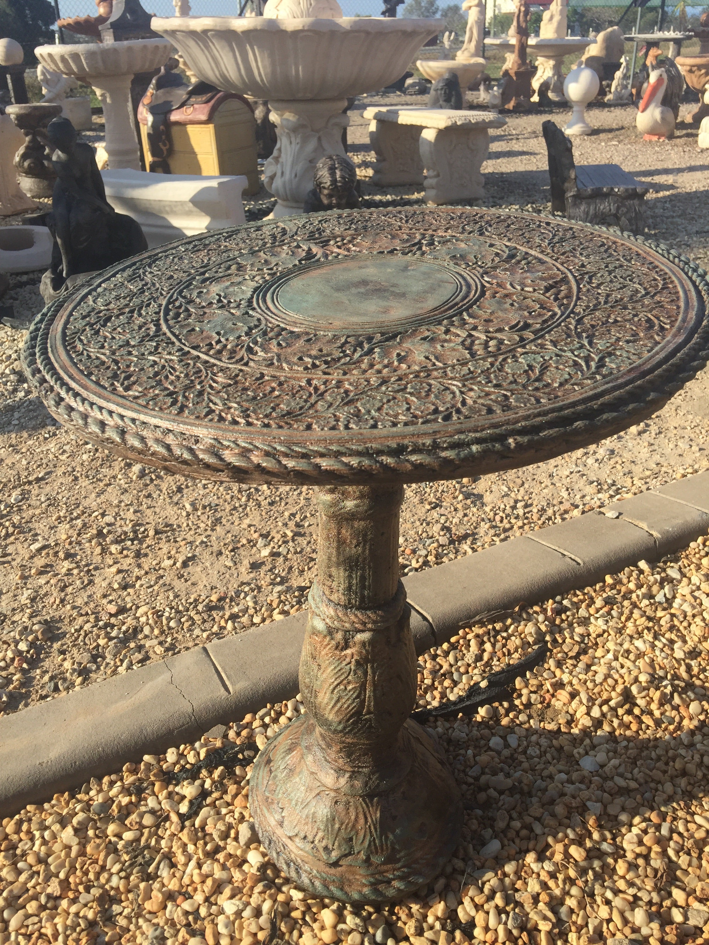 Coffee table statue